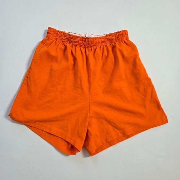 Soffe Pants - Soffe Womens Orange Athletic Gym Cheer Shorts Size Large High Rise Cotton